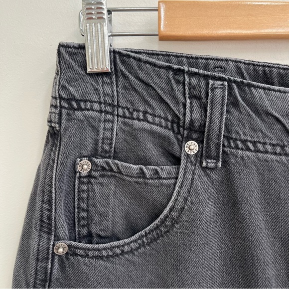 We the free Aster Straight Leg Jeans Barrel Leg in Asteroid Washed Black Size 30 - Picture 11 of 16